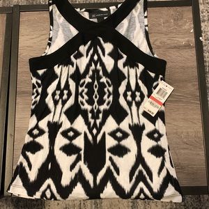 INC pattern tank top XS